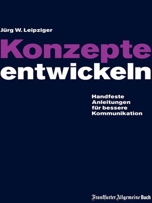 cover image of Konzepte entwickeln